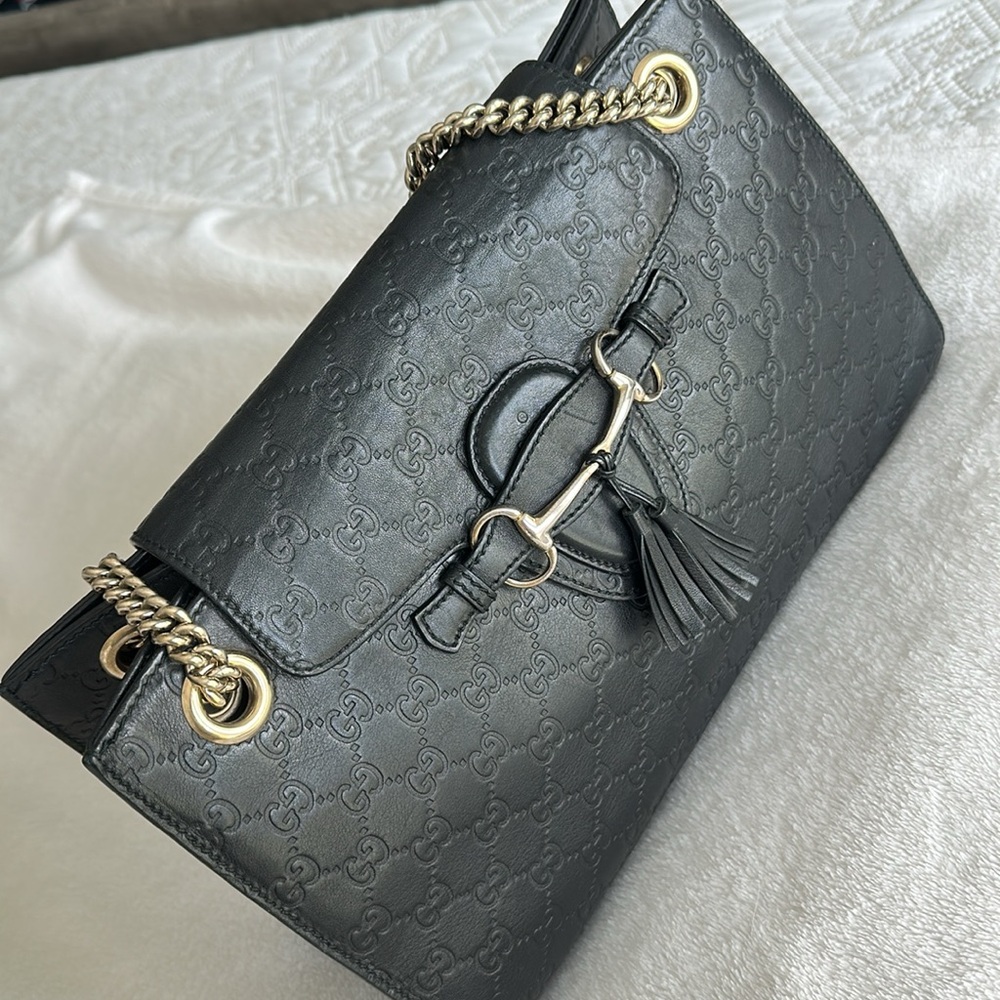 Large Guccissima Emily Shoulder Bag - Picture 11 of 14